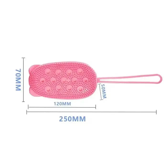 Brosse de Massage Double face pour bain de dossier du cuir chevelu