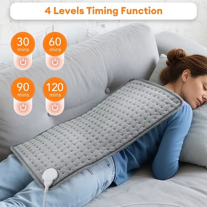 Coussin chauffant électrique pour crampes de période
