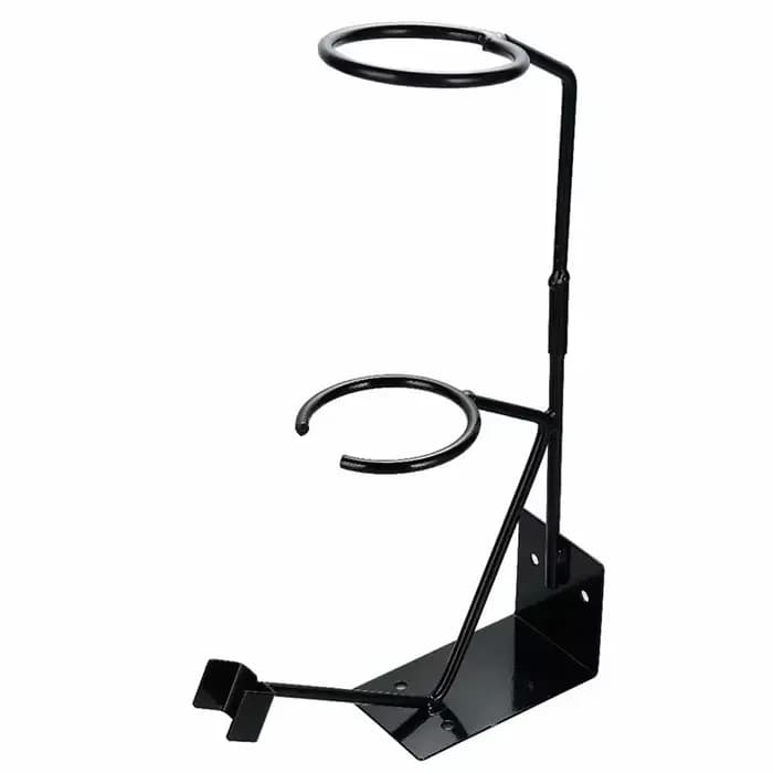Support de pistolet de pulvérisation de peinture à alimentation par gravité avec support de crépine, support de pistolet de pulvérisation d'air détachable mural ou sur banc, noir