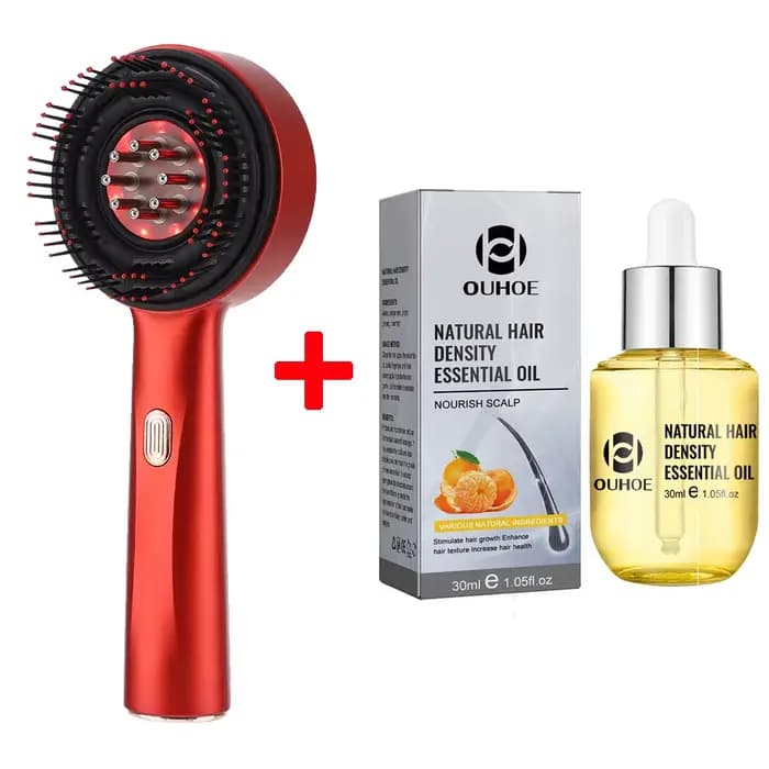 Peigne de Massage du cuir chevelu 630nm