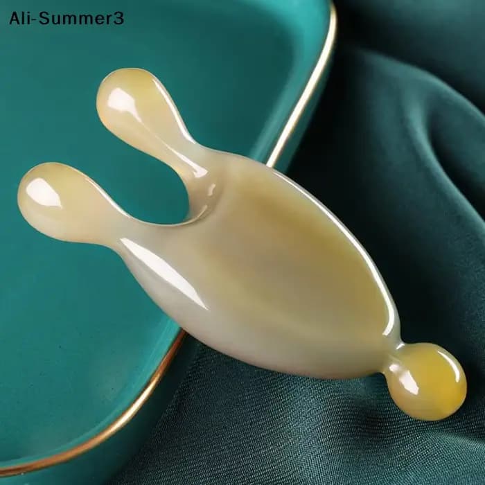 【Au】【A3】Peigne de massage en résine Guasha pour le visage et les yeux