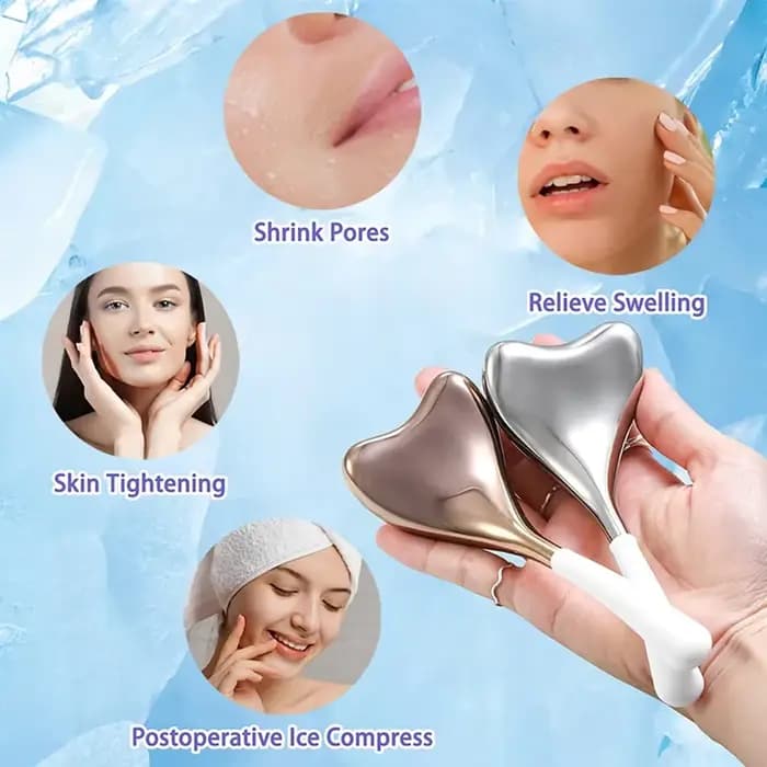Rouleau de Globes de glace de Spa rafraîchissant en acier inoxydable