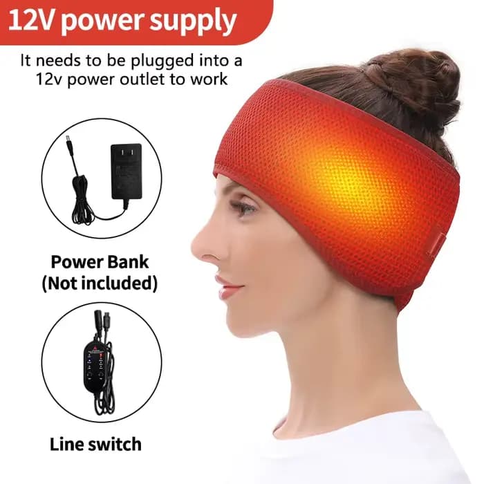 Chauffage électrique bandeau de soulagement des maux de tête ceinture