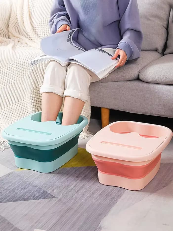 Bain de pieds pliable, seau de Massage