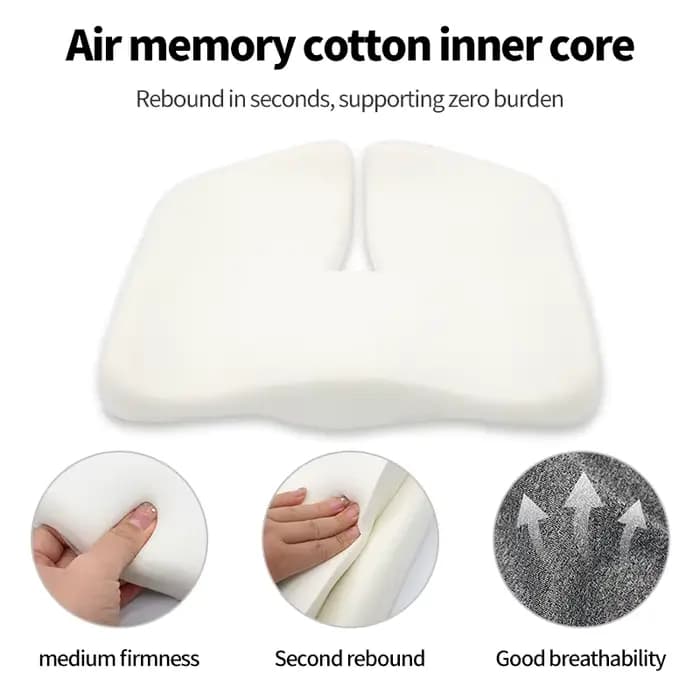 Coquilone sciatique soulagement des maux de dos confort chaise de bureau coussin de siège de voiture antidérapant