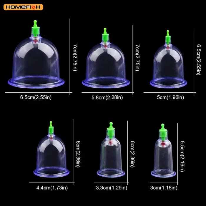 6 ventouses pour kit de massage