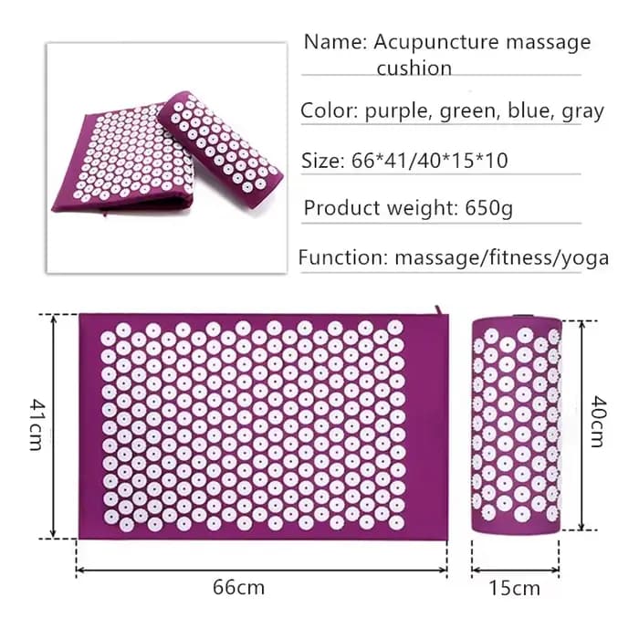 Tapis de massage et d'acupression à picots pour Yoga