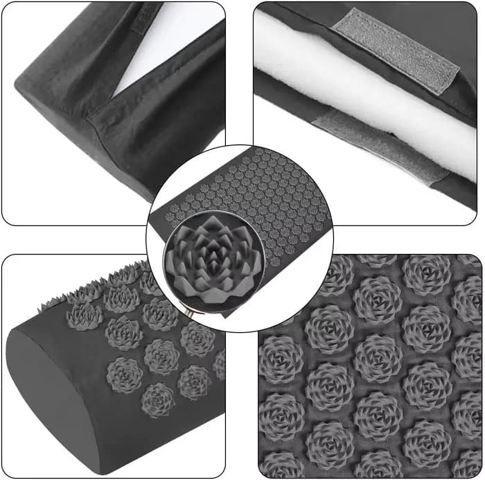 Pranamat Eco Lotus Spike Mat Acupuncture Massage Coussin Kuznetsov's Applicateur pour Cou Pied Dos Yoga Acupression