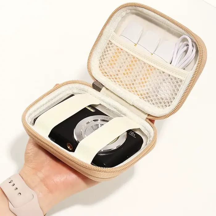 Étui pour appareil photo pour appareils photo CCD vidéo numérique, sac de rangement antichoc et étanche en cuir PU, sac de rangement pour accessoires d'appareil photo
