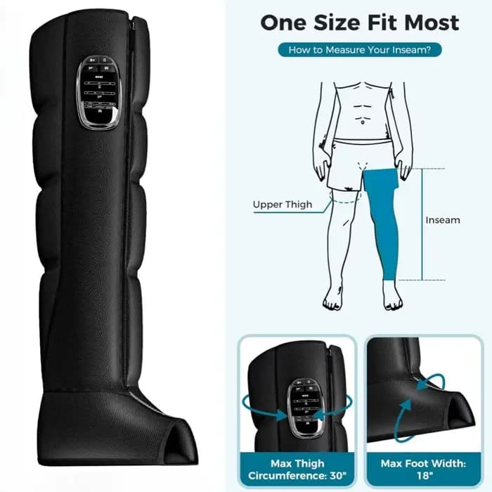 Masseur de jambe droite sans fil Rechargeable