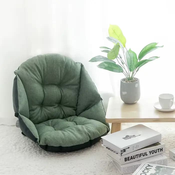 Coussin de siège semi-fermé avec dossier et coussin