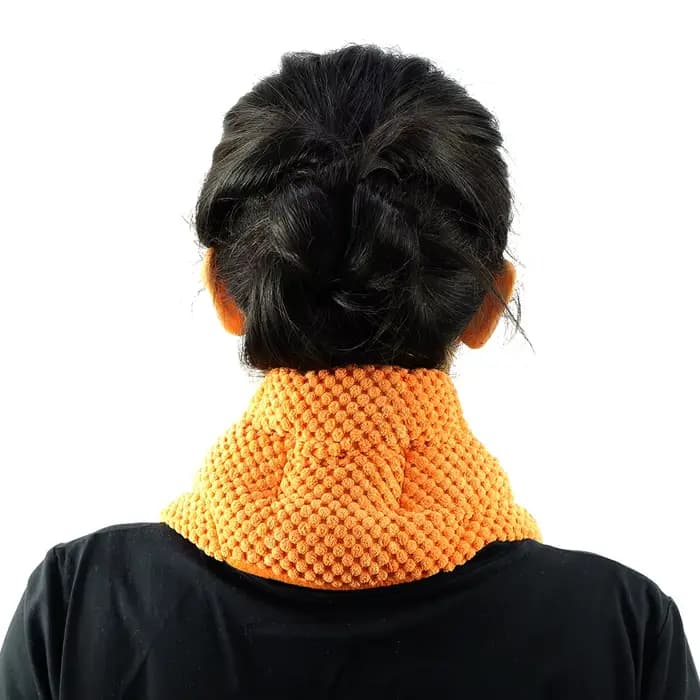Tuhopeta Coussin chauffant pour le cou micro-ondable avec poignées Thérapie thermique humide Compresse de la douleur aux épaules et soulagement des crampes Pack chaud et froid