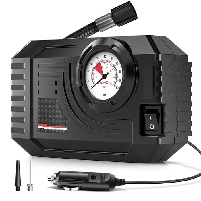 CARSUN Mini pompe à Air gonfleur de pneu voiture électrique Mini 20L/Min compresseur d'air Portable pour voiture motos vélo gonflable