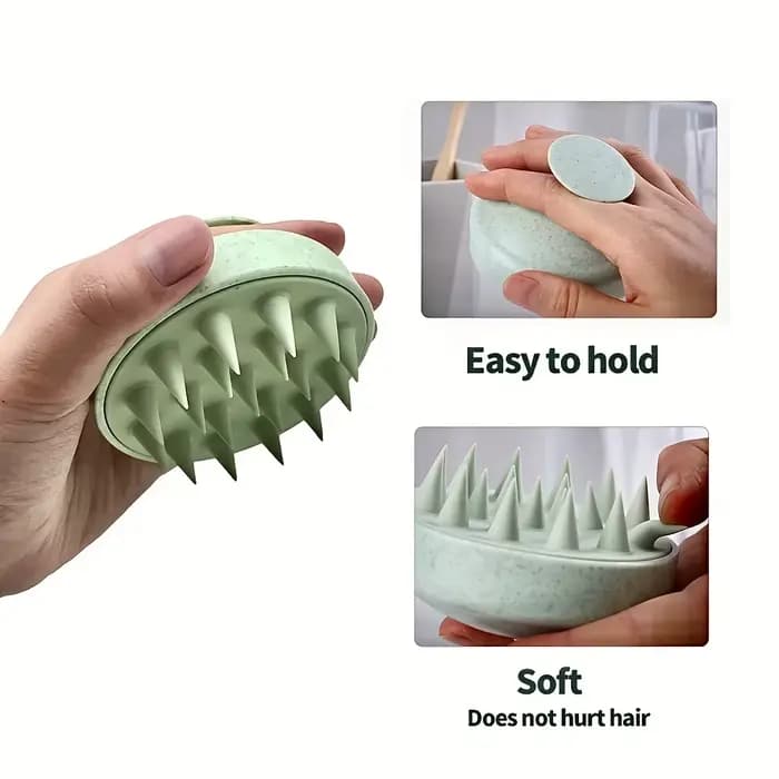 Brosse à shampoing en Silicone