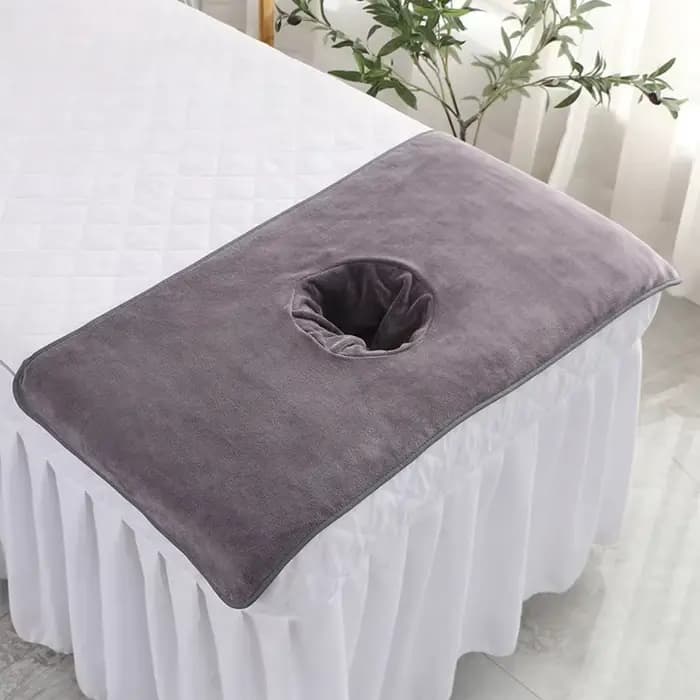 Serviette de massage SPA avec trou pour le visage