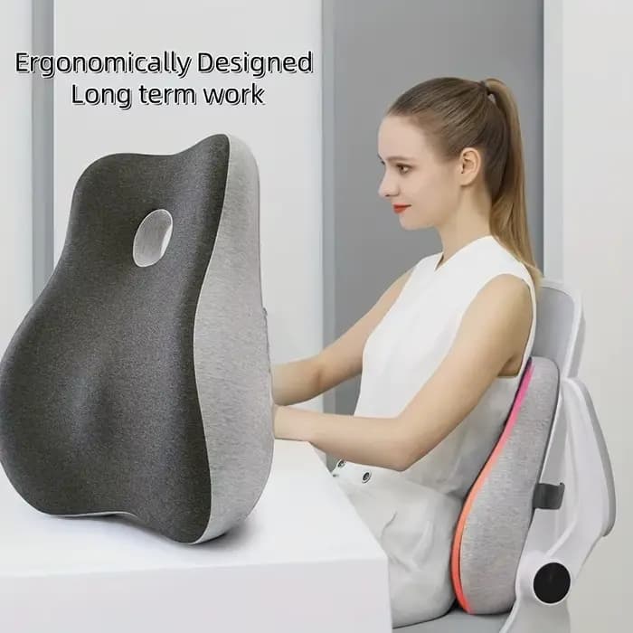 Coussin lombaire ergonomique en mousse à mémoire de forme avec housse amovible