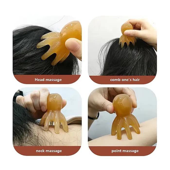 Peigne poulpe en résine