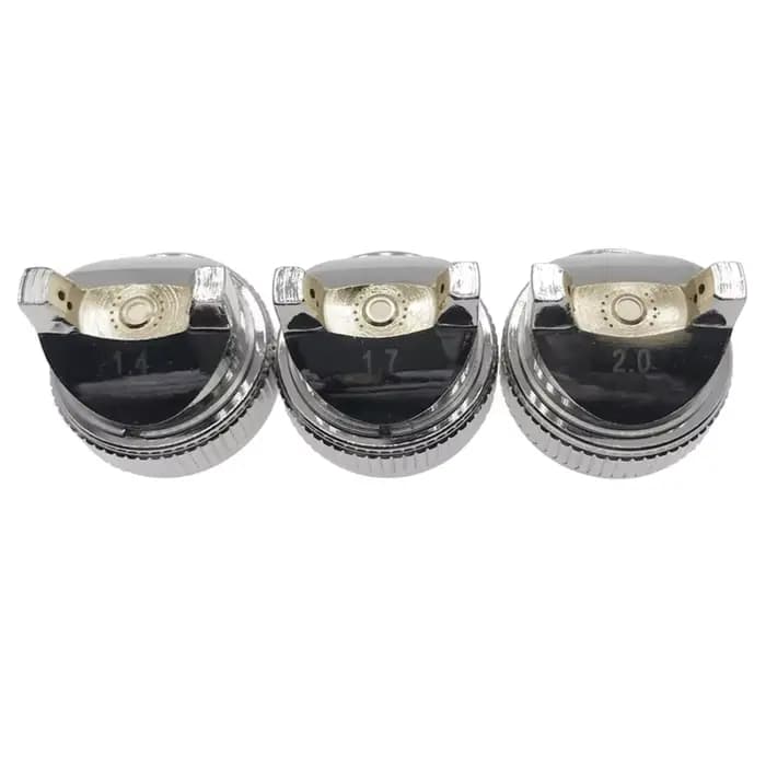 Kit de peinture à air avec odorpulvérisateur à gravité, ensemble de buses, remplacement de buse, pneumatique, manuel, 1.4mm, 1.7mm, 2mm