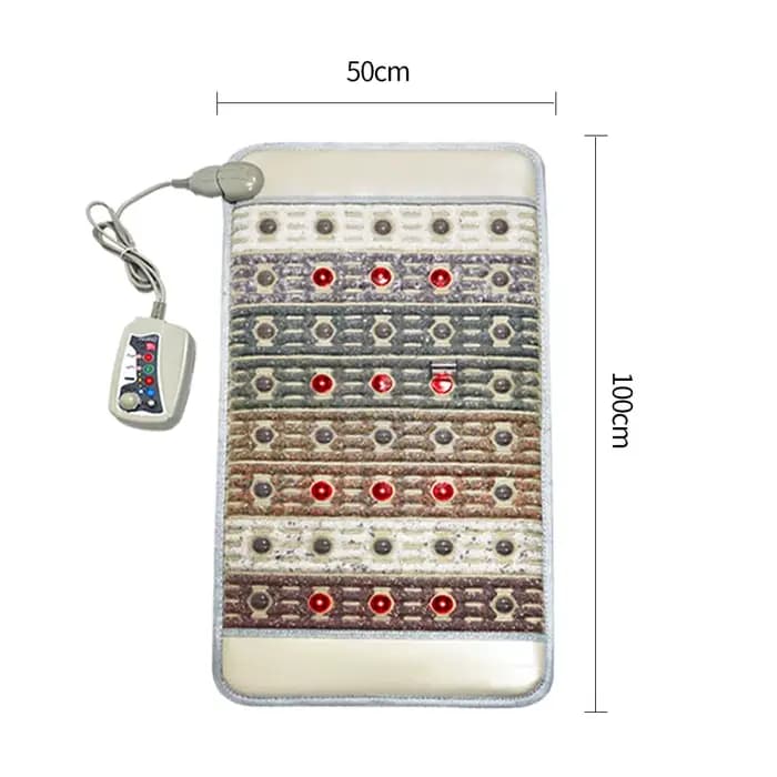Tapis de guérison à 7 chakras avec thérapie PEMF et photonique – Coussin chauffant à infrarouge lointain pour soulager