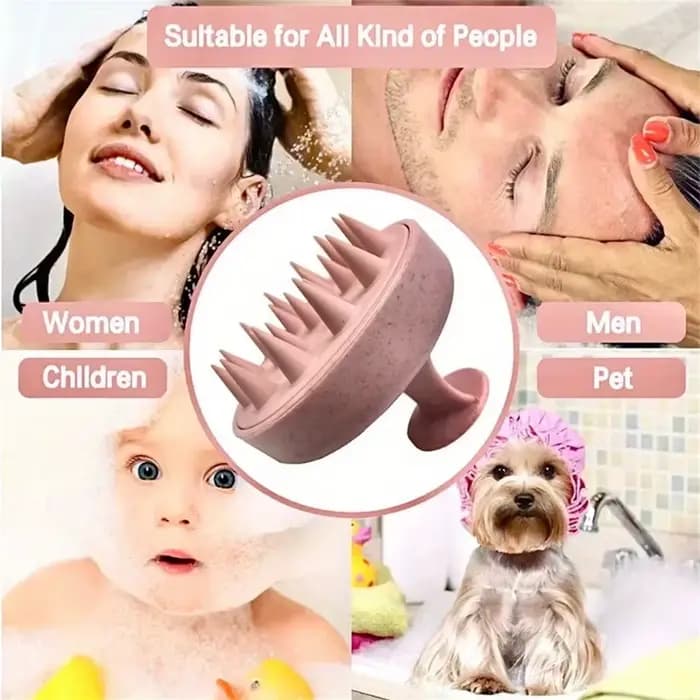 Brosse à shampoing en Silicone