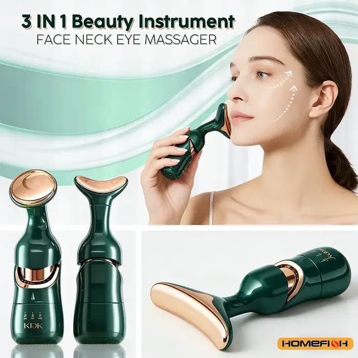 HOMEFISH 3 en 1 dispositif de Lifting du visage cou Massage des yeux