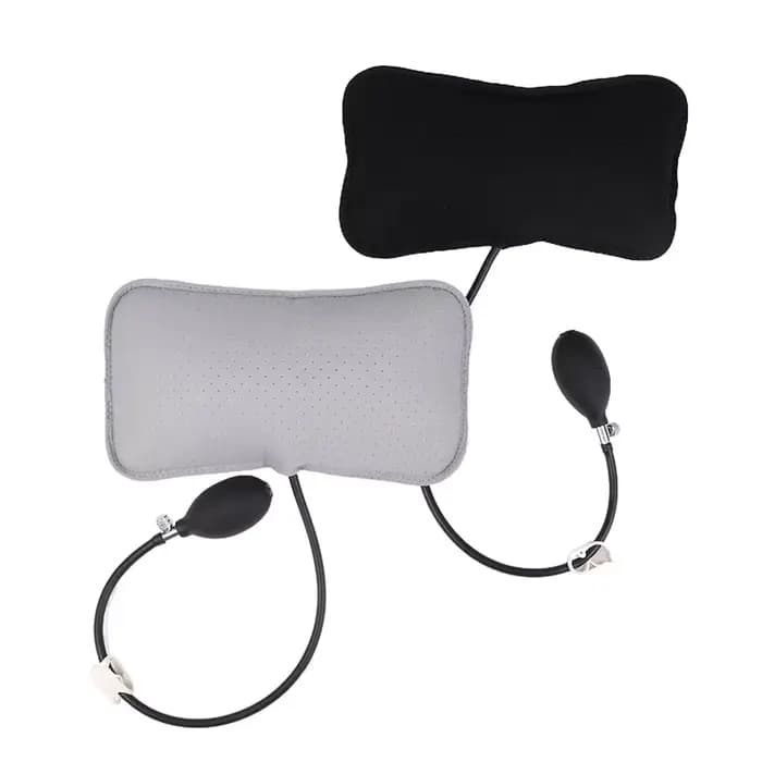 Oreillers conception orthopédique pour soulager les maux de dos Portable cou épaule Posture Massage Correct coussin de soutien lombaire gonflable