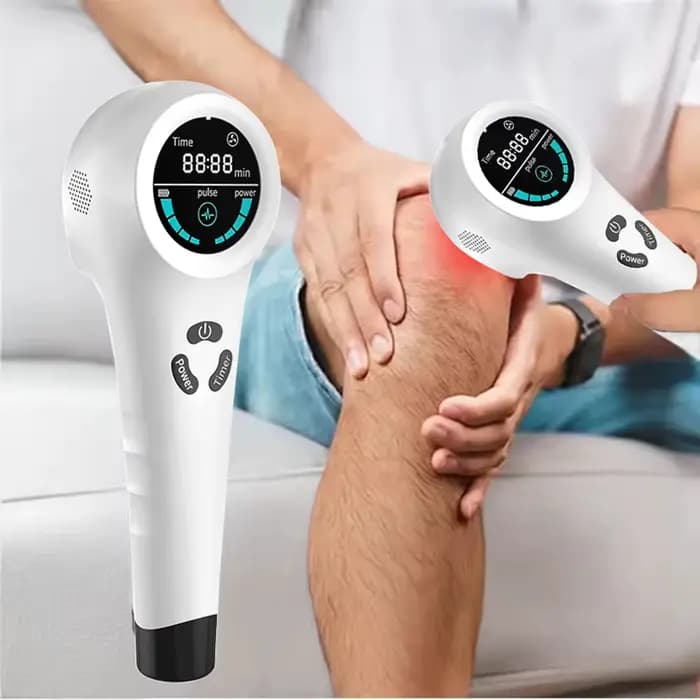Appareil de beauté infrarouge à lumière rouge 650nm+808nm portable pour le visage et le corps