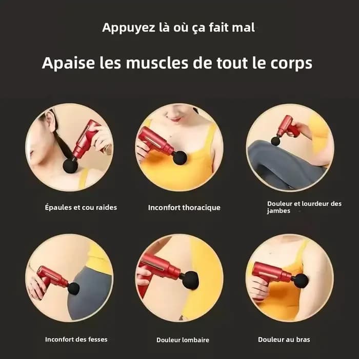 Mini pistolet de massage portatif sans fil