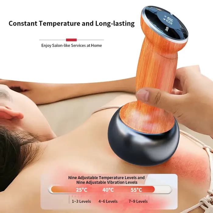 NOUVEAU Masseur Électrique en Pierre de Bian