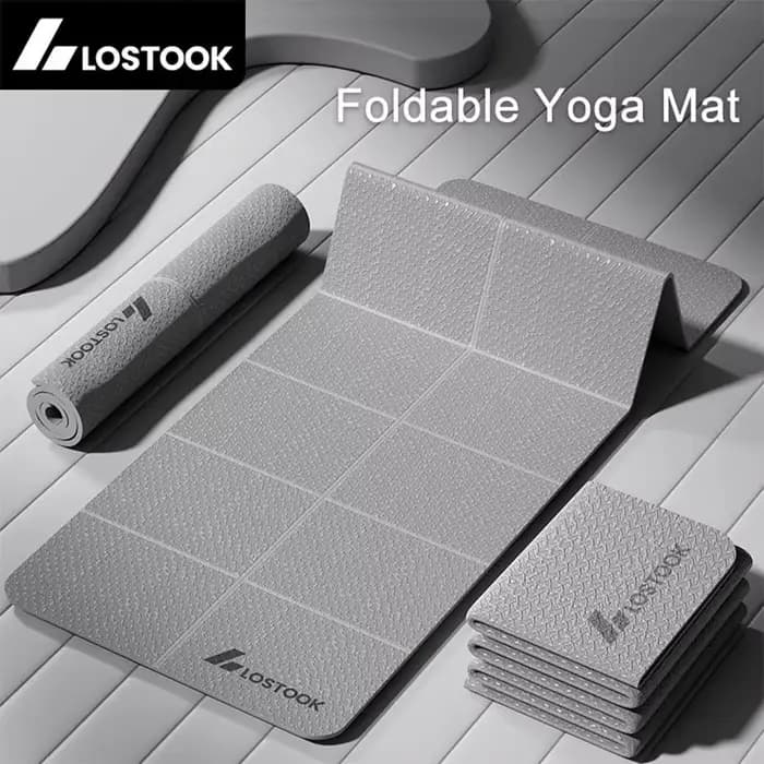 Tapis de Yoga pliable en TPE de 4mm d'épaisseur