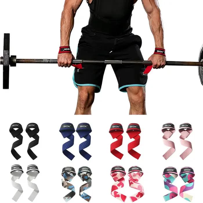 Sangle de levage pour poignets, sangles de maintien pour soulevé de terre, musculation, CrossFit, entraînement de force, sangle antidérapante