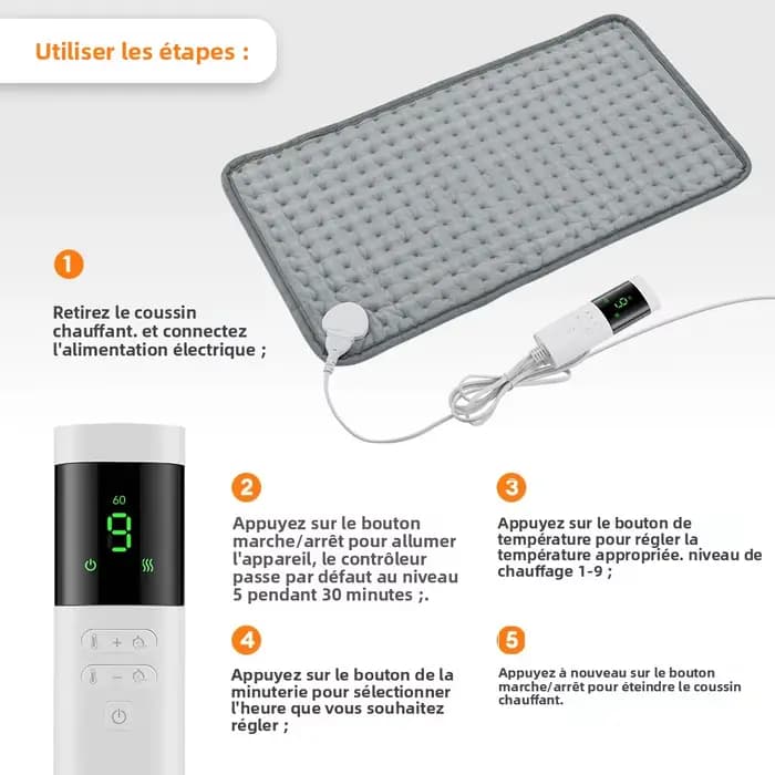 Tapis chauffant électrique pour animaux de compagnie