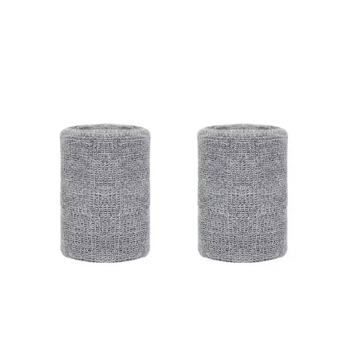 Lot de 1 à 4 paires de bandeaux de poignet en coton respirant, absorbants la transpiration, pour le