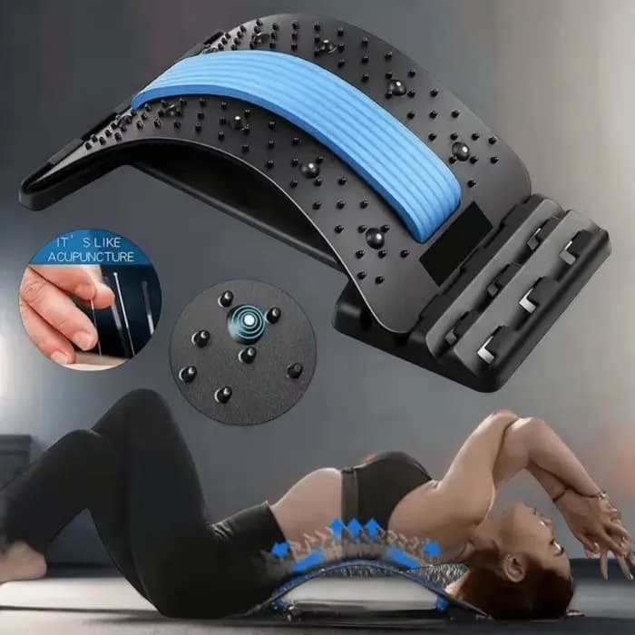 Dispositif d'étirement du dos de soutien du dos, masseur de dos pour chaise de lit voiture, civière