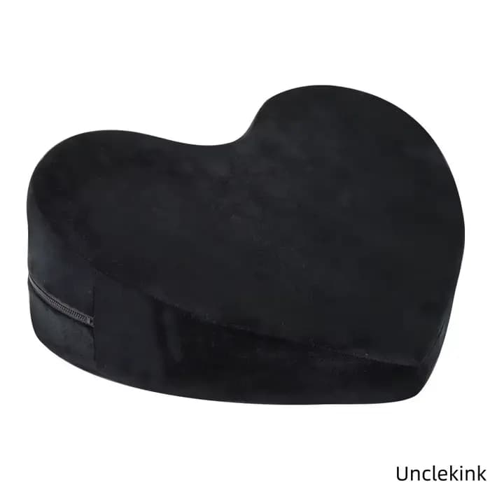 Coussin orthopédique en forme de cœur noir, réglable en inclinaison, pour le soutien des douleurs ce