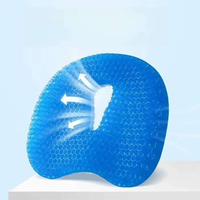 Coussin de siège en gel alvéolé, coussin rafraîchissant en silicone, coussin de chaise, coussin de s