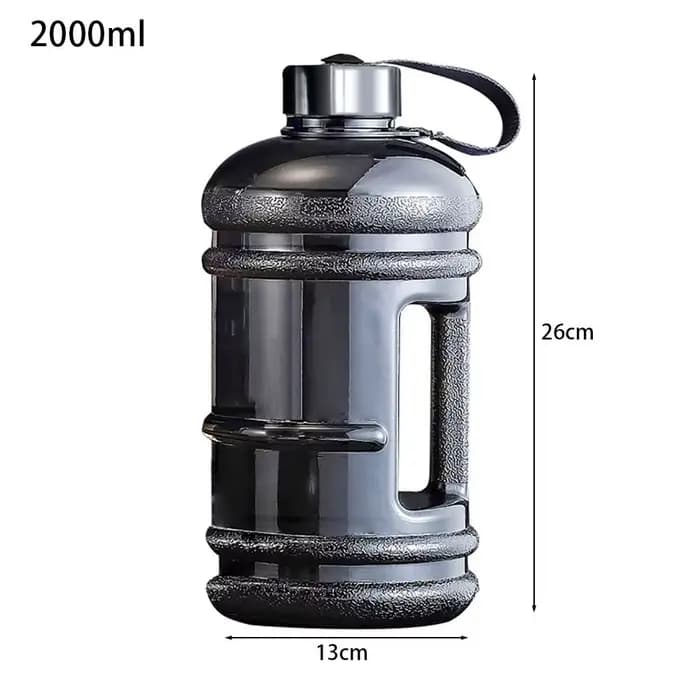 Bouteille de boisson d'entraînement de sport 2L PETG bouteille d'eau de grande capacité bouteille Sh