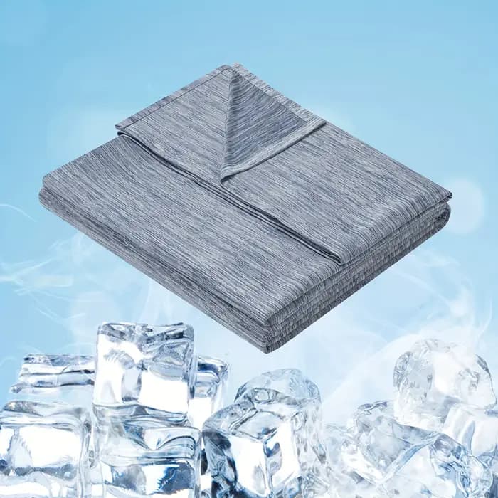 Couverture Rafraîchissante d'Été : Absorbe la Chaleur Corporelle, Garde au Frais, Respirante, Idéale