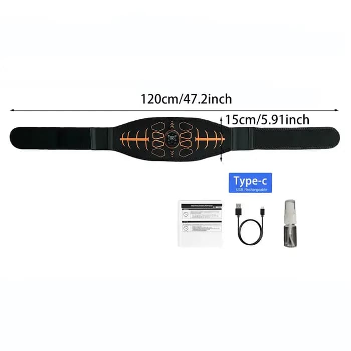 Ceinture de tonification abdominale intelligente, tonique musculaire EMS, stimulateur musculaire, en