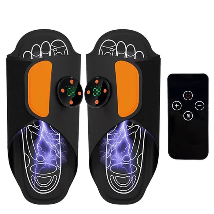 Nouvelles chaussures de massage électrique pour les pieds avec télécommande, appareil de massage par