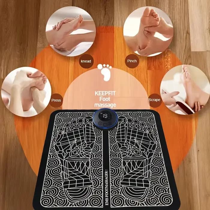 Tapis de Massage des pieds électrique avec chargeur USB, relaxation des points d'acupuncture des pie