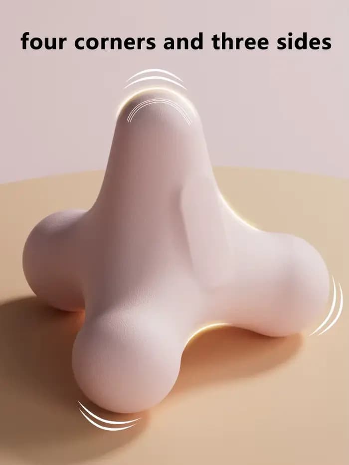 Balle de massage plantaire à quatre coins, pour le cou, la taille, les muscles des mains, le lactate