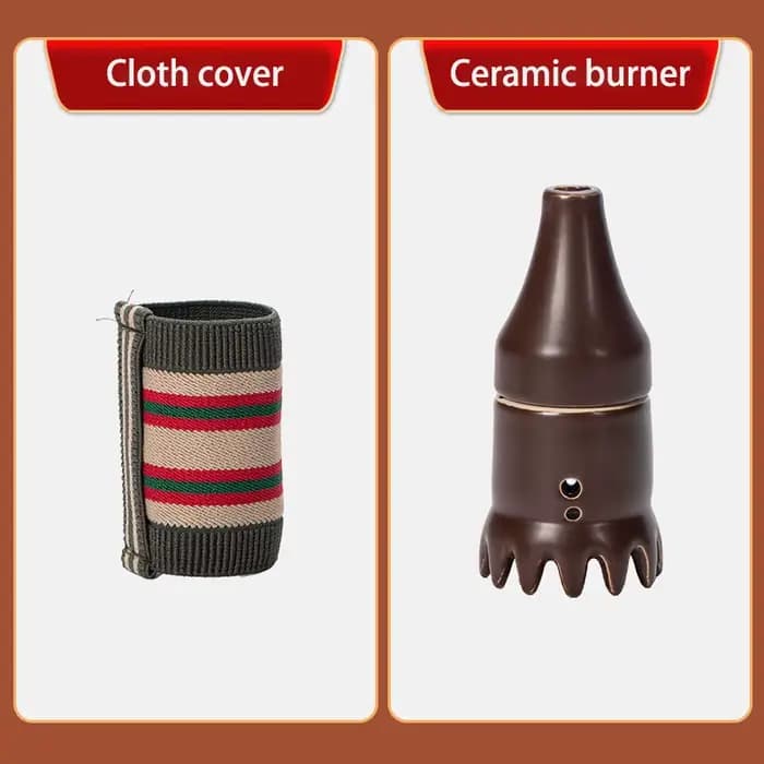 Brûleur de Moxibustion à 12 Dents pour Dragage des d'œuvre diens, Thérapie de Soins Moxa, Grattage e