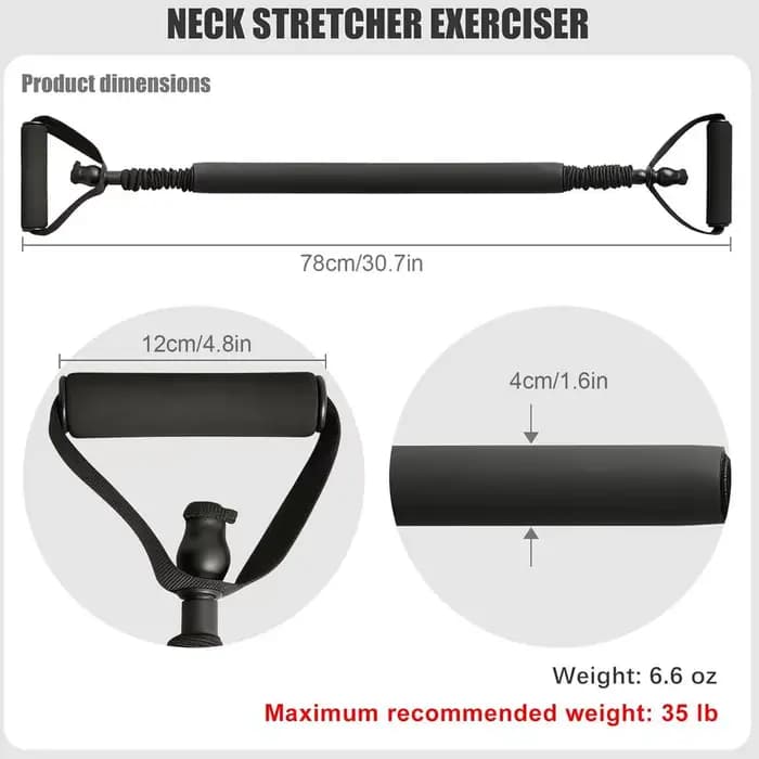 Appareil de traction cervicale élastique pour soulager l'inconfort, avec rembourrage, pour exercices