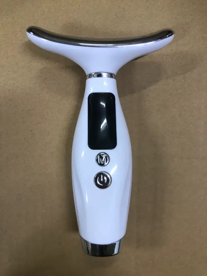 Masseur de visage et de cou LED à usage domestique, 7 couleurs, luminothérapie, 7 Modes, 3 niveaux d