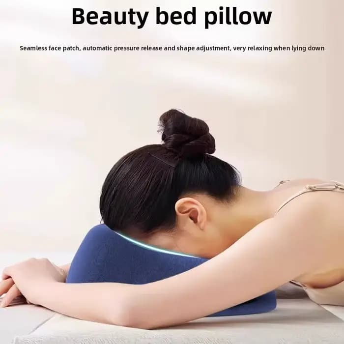 Coussin de massage facial et d'allongement pour salon de beauté, idéal pour les soins et le confort,