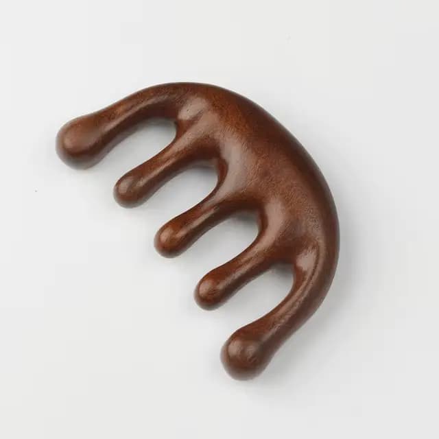 Peigne de massage Gua Sha, pour la tête et le visage, masseur facial naturel, à dents larges, pour l