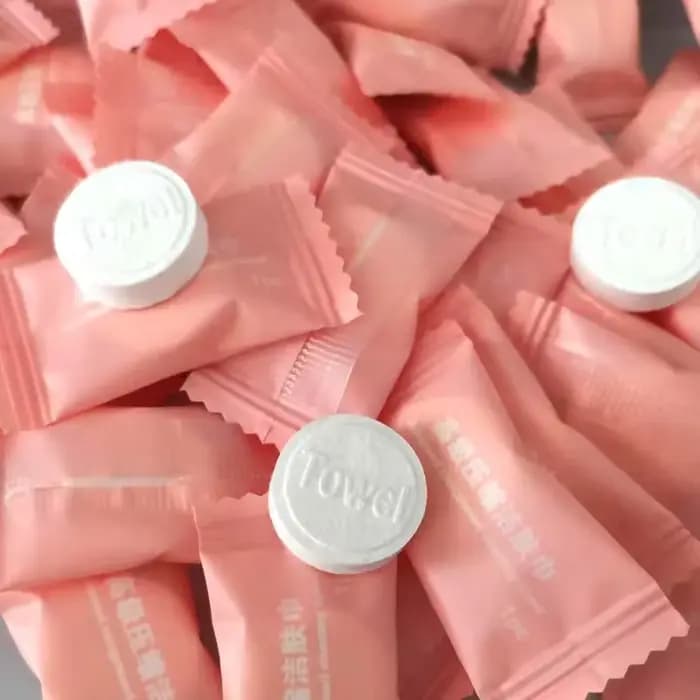 20/50/80/100 pièces Mini serviette compressée Capsules jetables serviette magique soins du visage ta