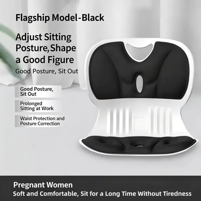 Coussin de siège ergonomique orthopédique pour le soutien lombaire, correcteur de posture pour le bu
