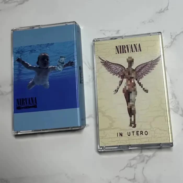 Cassette audio vintage de rock alternatif, son analogique Hi-Fi, option de collection musicale rétro